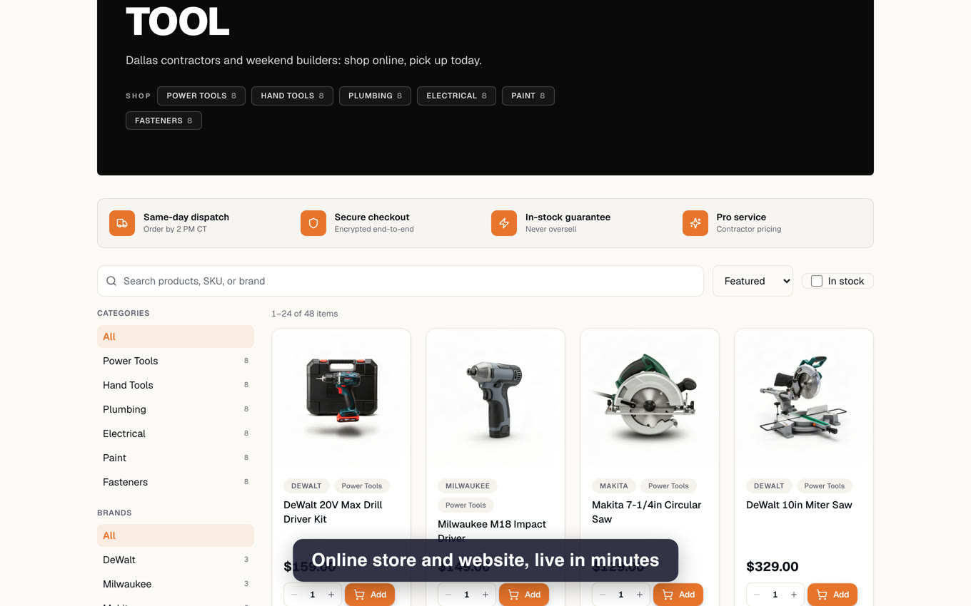 Online store